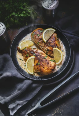 Poulet crémeux au citron
