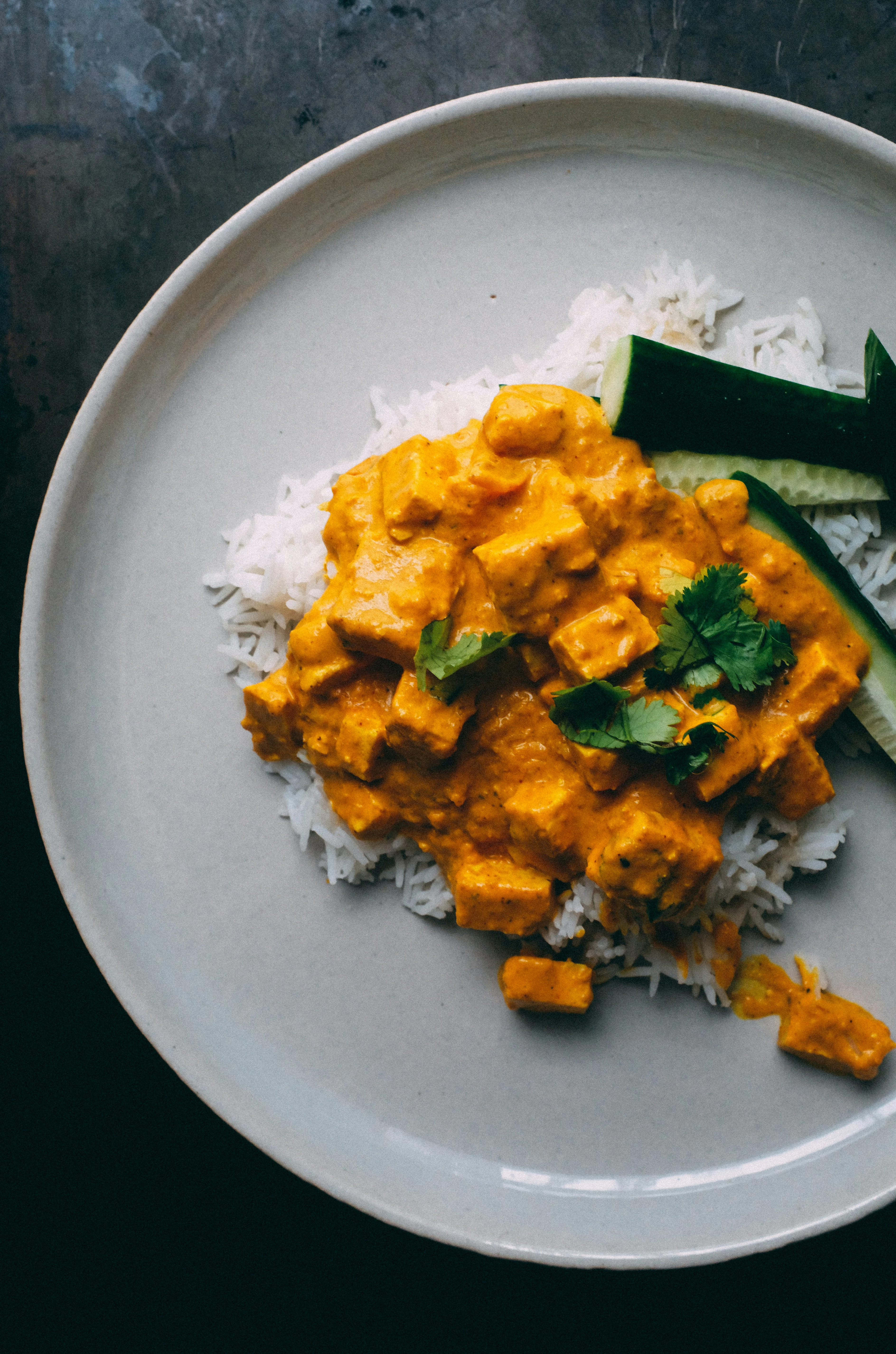 Curry de cabillaud au lait de coco
